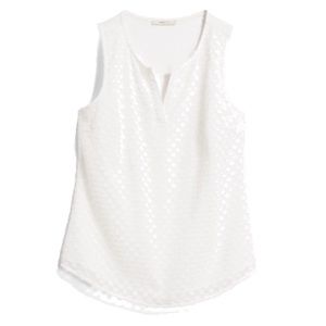 Market & Spruce Ezide Textured Print Top